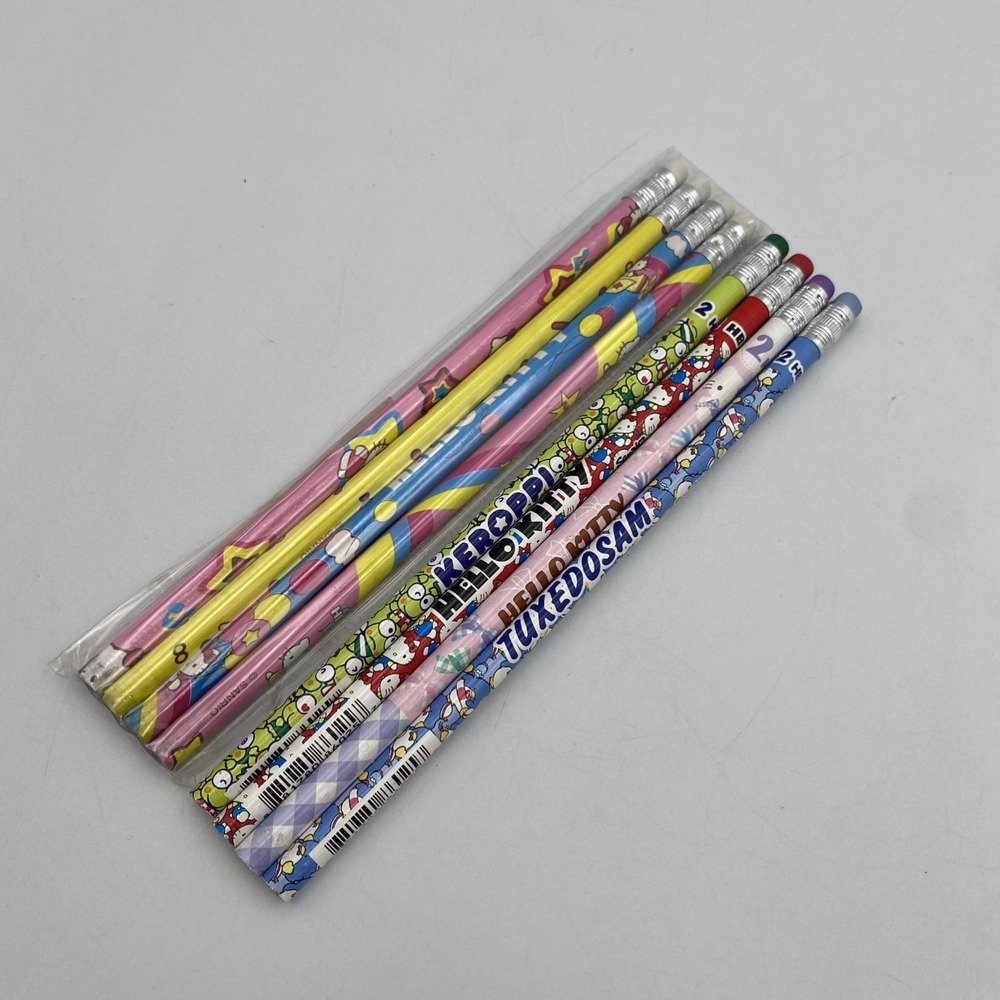 Sanrio Hello Kitty Pencil Lot Pastel Kawaii Sweets Keroppi Tuxedosam